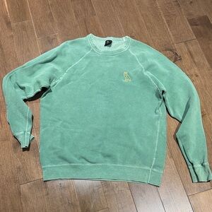 OVO Green Sweater with Embroidered Logo